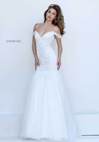 Sherri Hill 50212 #0 default Ivory frontface vertical thumbnail