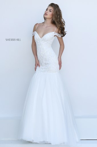 Sherri Hill 50212 #3 Ivory vertical thumbnail
