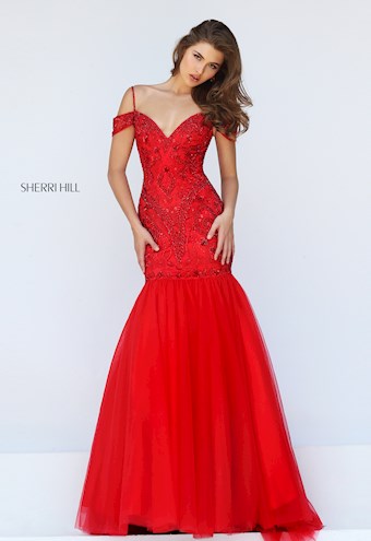 Sherri Hill 50212 #8 Red vertical thumbnail