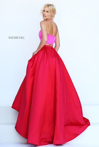 Sherri Hill 50219 #6 Fuchsia/Red vertical thumbnail