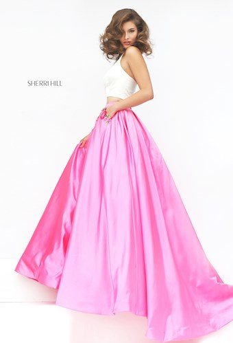 Sherri Hill 50219 #7 Pink/Ivory vertical thumbnail
