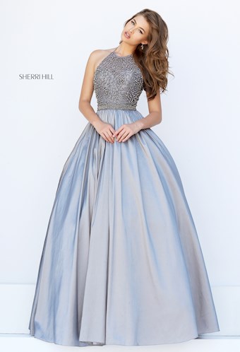 Sherri Hill 50221 #3 Gunmetal vertical thumbnail
