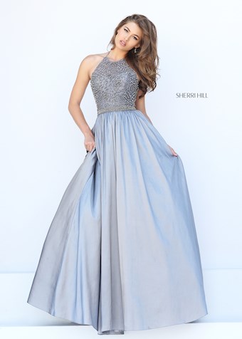 Sherri Hill 50221 #5 Gunmetal vertical thumbnail