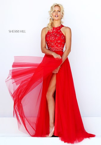 Sherri Hill 50225 #1 Red vertical thumbnail