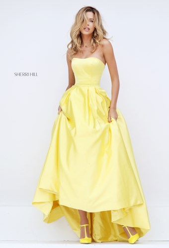 Sherri Hill 50226 #25 Yellow vertical thumbnail