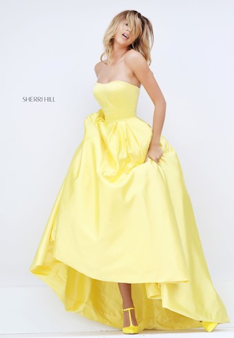 Sherri Hill 50226 #21 Yellow vertical thumbnail
