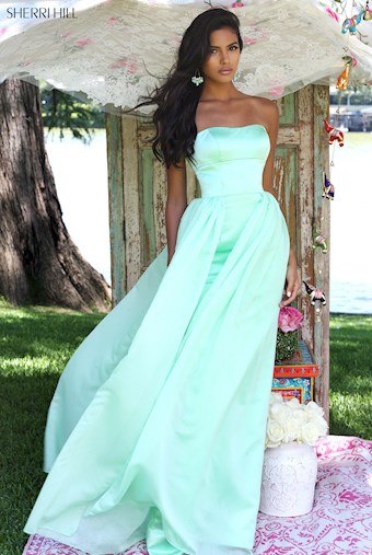 Sherri Hill 50227 #0 default Light Green frontface vertical thumbnail