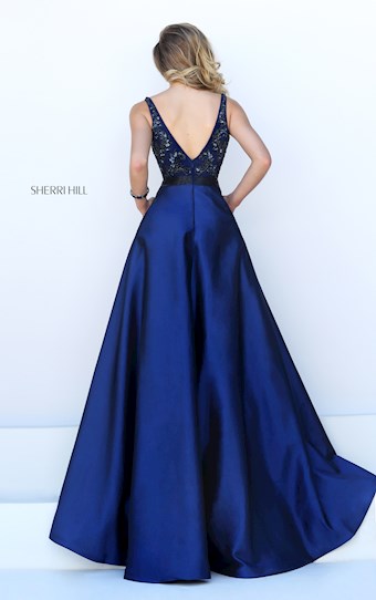 Sherri Hill 50233 #8 Navy vertical thumbnail