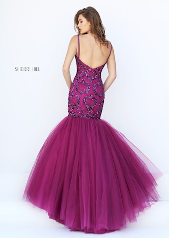 Sherri Hill 50237 #1 Magenta vertical thumbnail