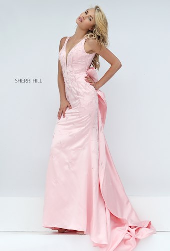 Sherri Hill 50244 #0 default Blush frontface vertical thumbnail