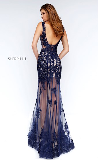 Sherri Hill 50256 #3 Navy vertical thumbnail