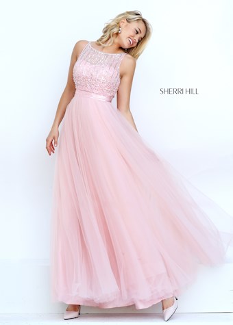 Sherri Hill 50258 #0 default Blush frontface vertical thumbnail