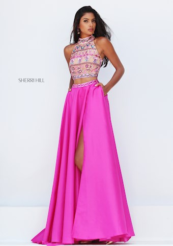 Sherri Hill 50263 #0 default Fuchsia frontface vertical thumbnail