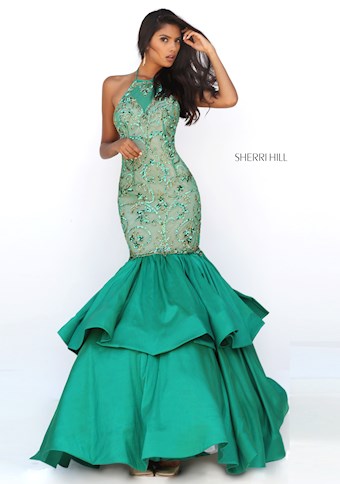 Sherri Hill 50266 #7 Emerald vertical thumbnail