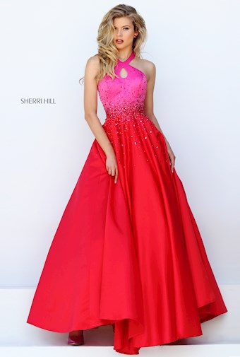 Sherri Hill 50275 #2 Fuchsia/Red vertical thumbnail
