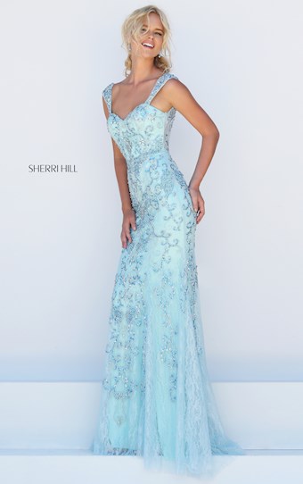 Sherri Hill 50276 #0 default Blue frontface vertical thumbnail