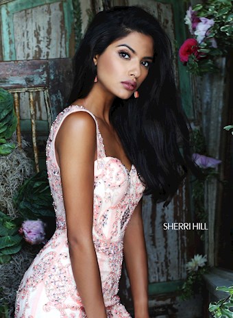 Sherri Hill 50276 #9 Light Orange vertical thumbnail