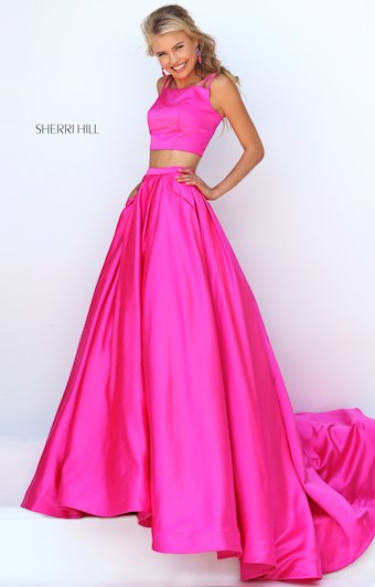 Sherri Hill 50295 #0 default Fuchsia frontface vertical thumbnail
