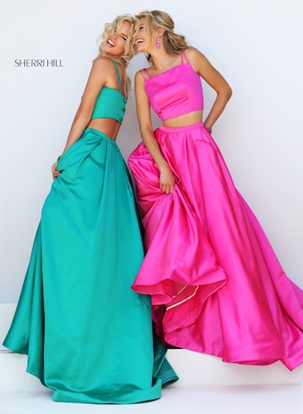 Sherri Hill 50295 #5 Fuchsia Emerald vertical thumbnail