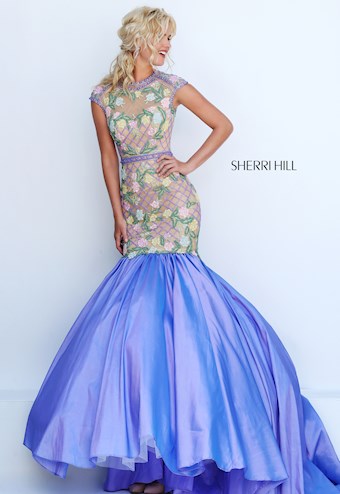 Sherri Hill 50304 #0 default Nude/Lilac frontface vertical thumbnail