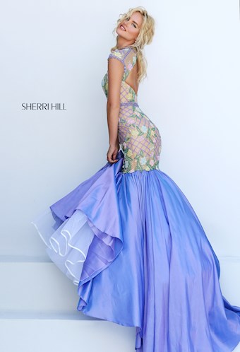 Sherri Hill 50304 #16 Nude/Lilac vertical thumbnail