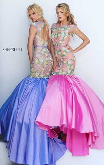 Sherri Hill 50304 #1 Nude/Lilac Nude/Candy Pink vertical thumbnail