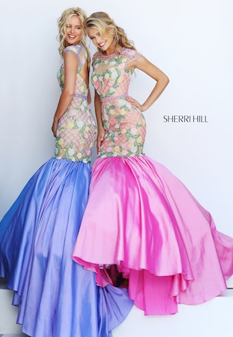 Sherri Hill 50304 #12 Nude/Lilac Nude/Candy Pink vertical thumbnail
