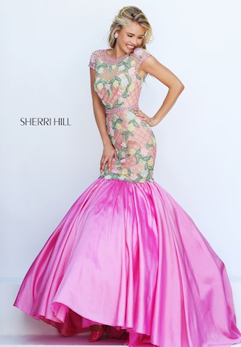 Sherri Hill 50304 #10 Nude/Candy Pink vertical thumbnail