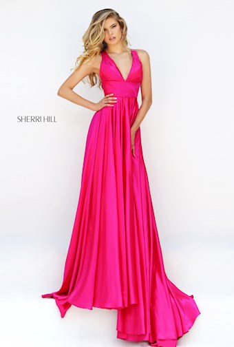 Sherri Hill 50313 #0 default Fuchsia frontface vertical thumbnail
