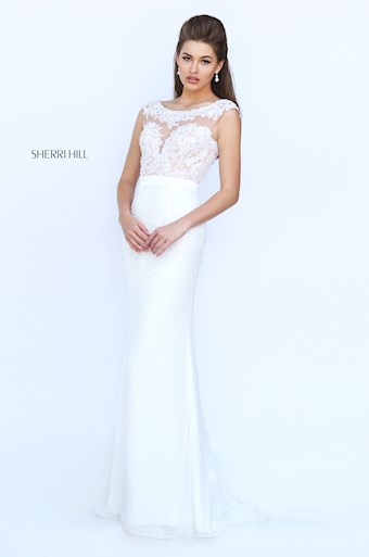 Sherri Hill 50314 #0 default Ivory frontface vertical thumbnail