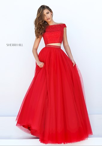 Sherri Hill 50315 #0 default Red frontface vertical thumbnail