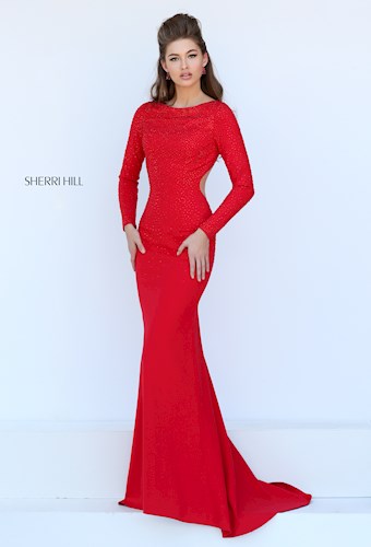 Sherri Hill 50316 #0 default Red frontface vertical thumbnail