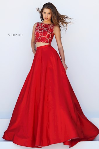 Sherri Hill 50318 #0 default Red frontface vertical thumbnail