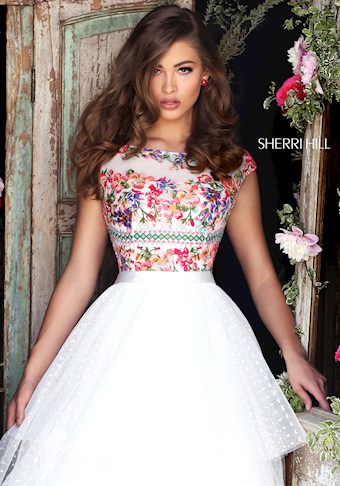 Sherri Hill 50319 #9 Ivory/Multi vertical thumbnail