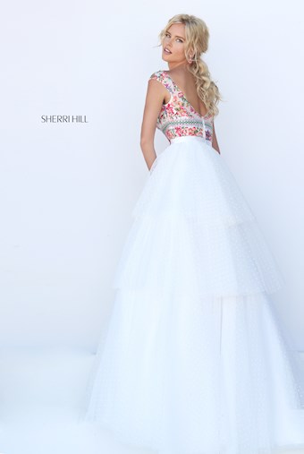 Sherri Hill 50319 #1 Ivory/Multi vertical thumbnail