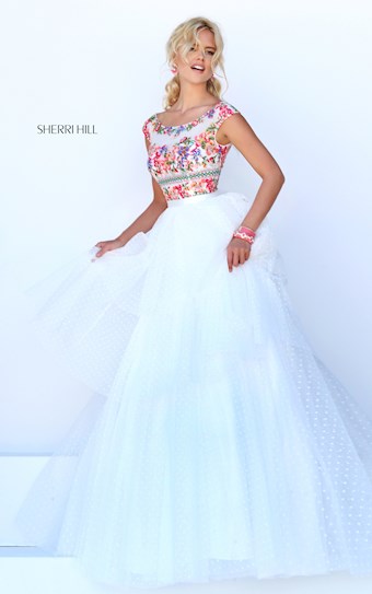 Sherri Hill 50319 #6 Ivory/Multi vertical thumbnail