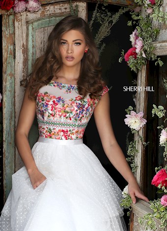 Sherri Hill 50319 #8 Ivory/Multi vertical thumbnail