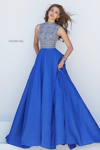 Sherri Hill 50320 #0 default Royal frontface vertical thumbnail