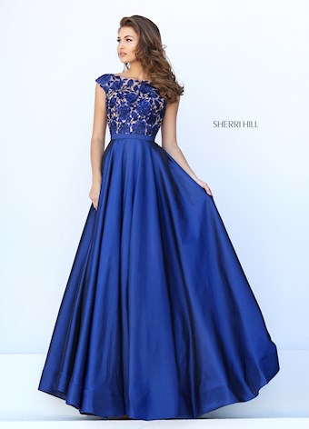 Sherri Hill 50346 #3 Navy vertical thumbnail