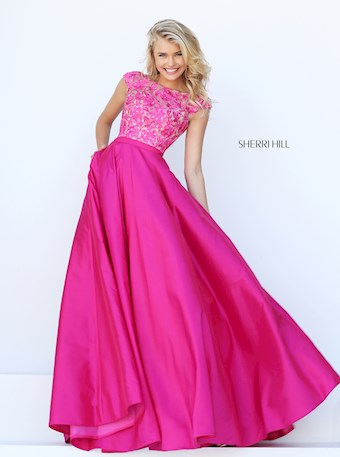 Sherri Hill 50346 #0 default Fuchsia frontface vertical thumbnail