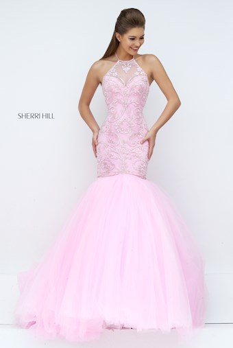 Sherri Hill 50352 #0 default Pink frontface vertical thumbnail
