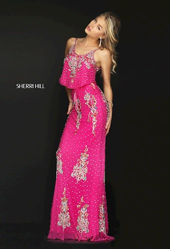 Sherri Hill 50375 #2 Fuchsia/Multi vertical thumbnail