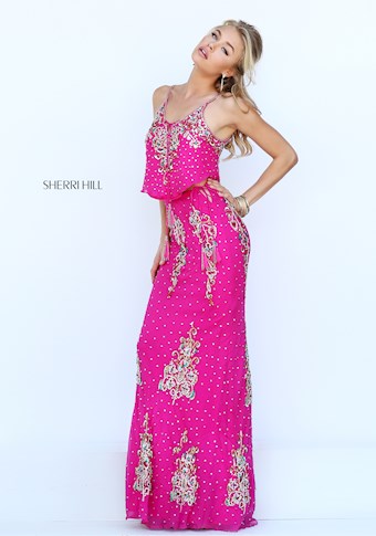 Sherri Hill 50375 #13 Fuchsia/Multi vertical thumbnail
