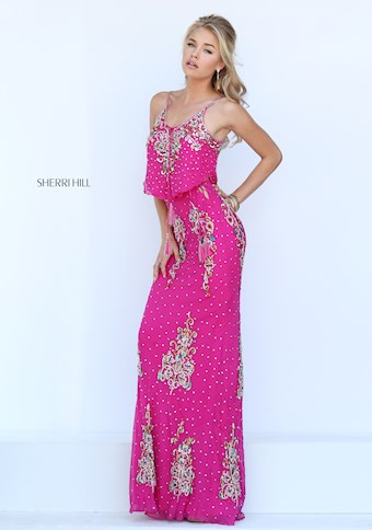 Sherri Hill 50375 #11 Fuchsia/Multi vertical thumbnail
