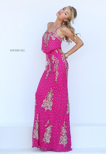 Sherri Hill 50375 #3 Fuchsia/Multi vertical thumbnail