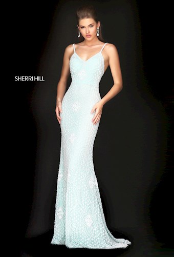 Sherri Hill 50378 #0 default Nude/Ivory frontface vertical thumbnail