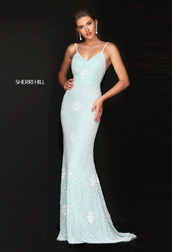 Sherri Hill 50378 #1 Nude/Ivory vertical thumbnail