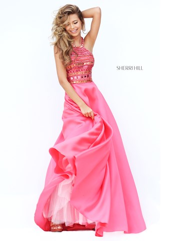 Sherri Hill 50388 #1 Coral vertical thumbnail