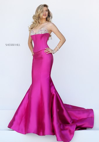 Sherri Hill 50389 #0 default Magenta frontface vertical thumbnail