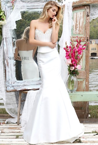 Sherri Hill 50389 #1 Ivory vertical thumbnail